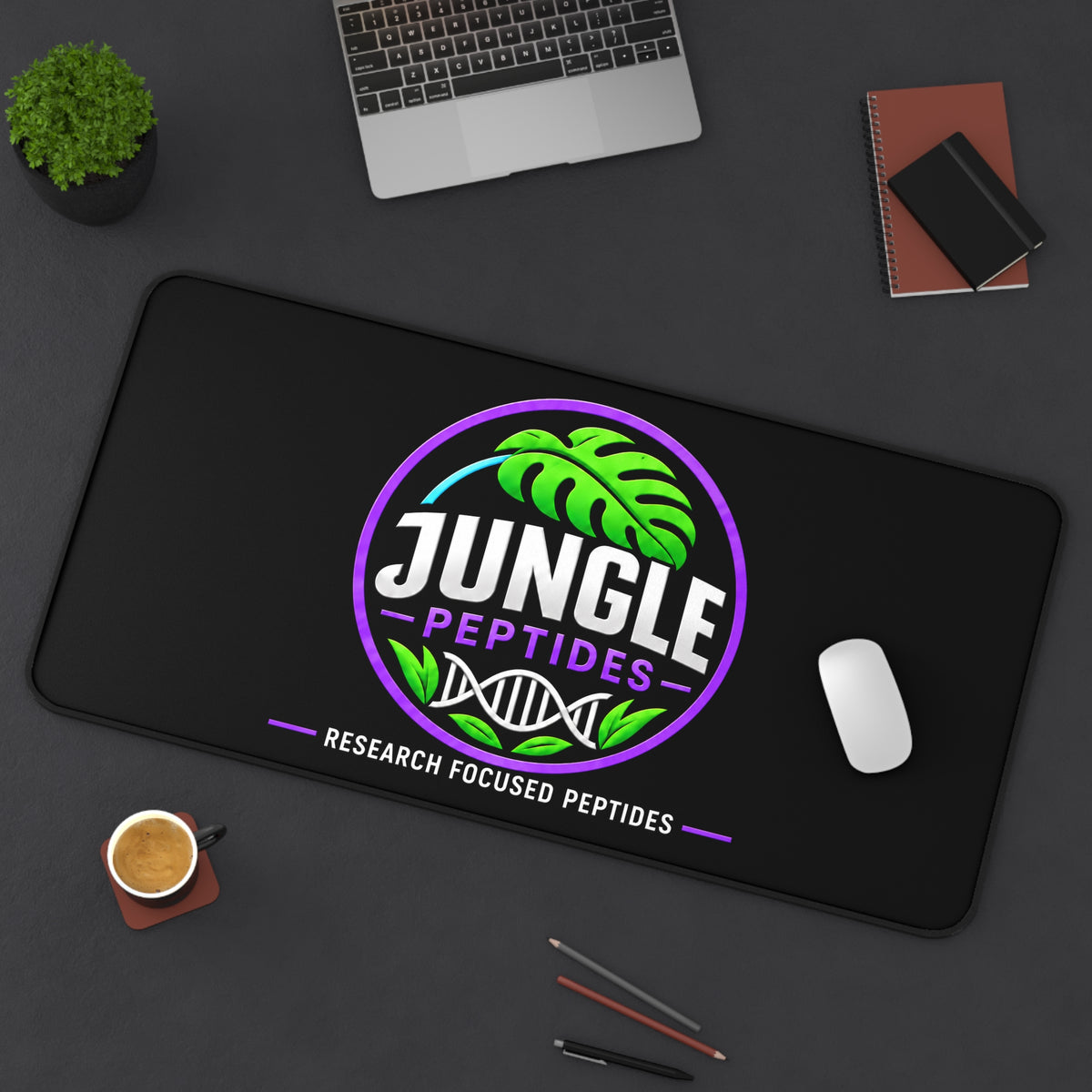 Jungle Peptides Desk Mat – Research Focused Gaming/Office Mousepad